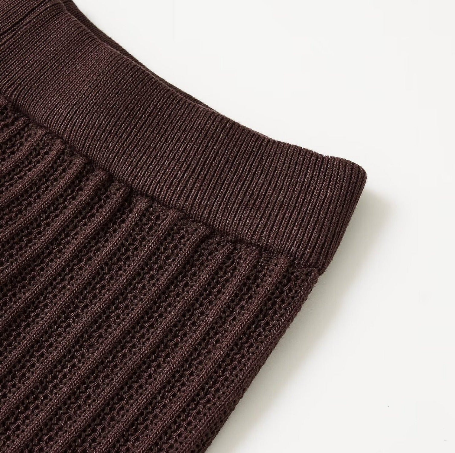 Women’s Dark Brown Knit Top & Pants Set