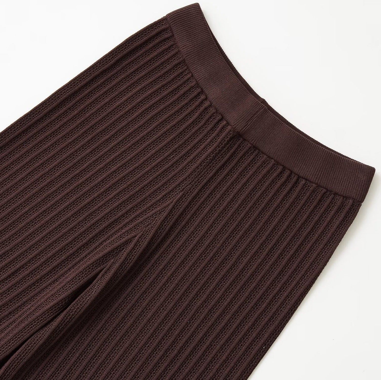 Women’s Dark Brown Knit Top & Pants Set
