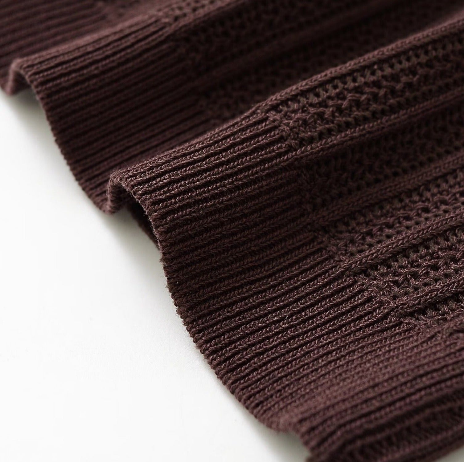 Women’s Dark Brown Knit Top & Pants Set