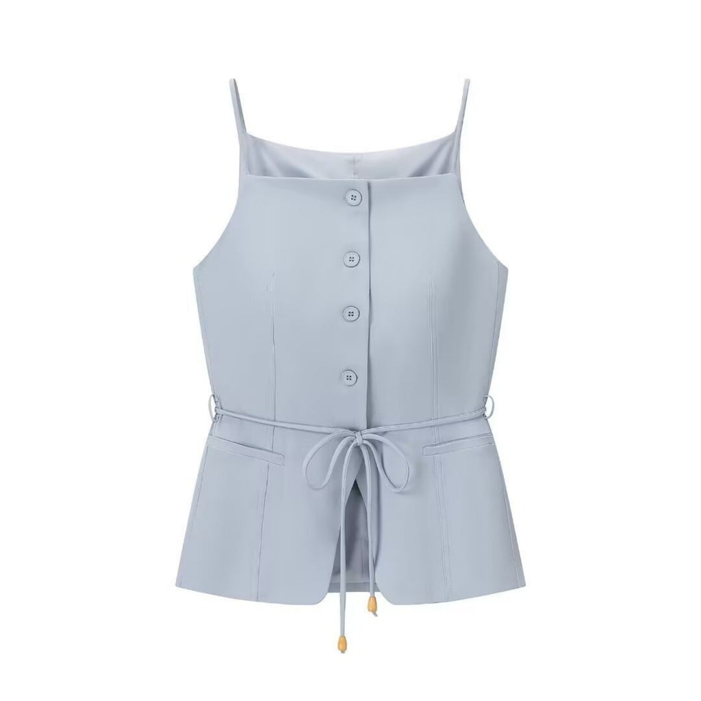 Women’s Blue Tank & Pants Set