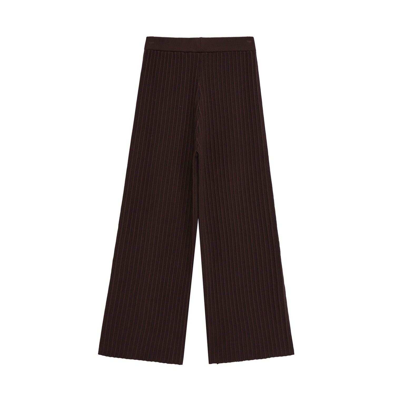 Women’s Dark Brown Knit Top & Pants Set