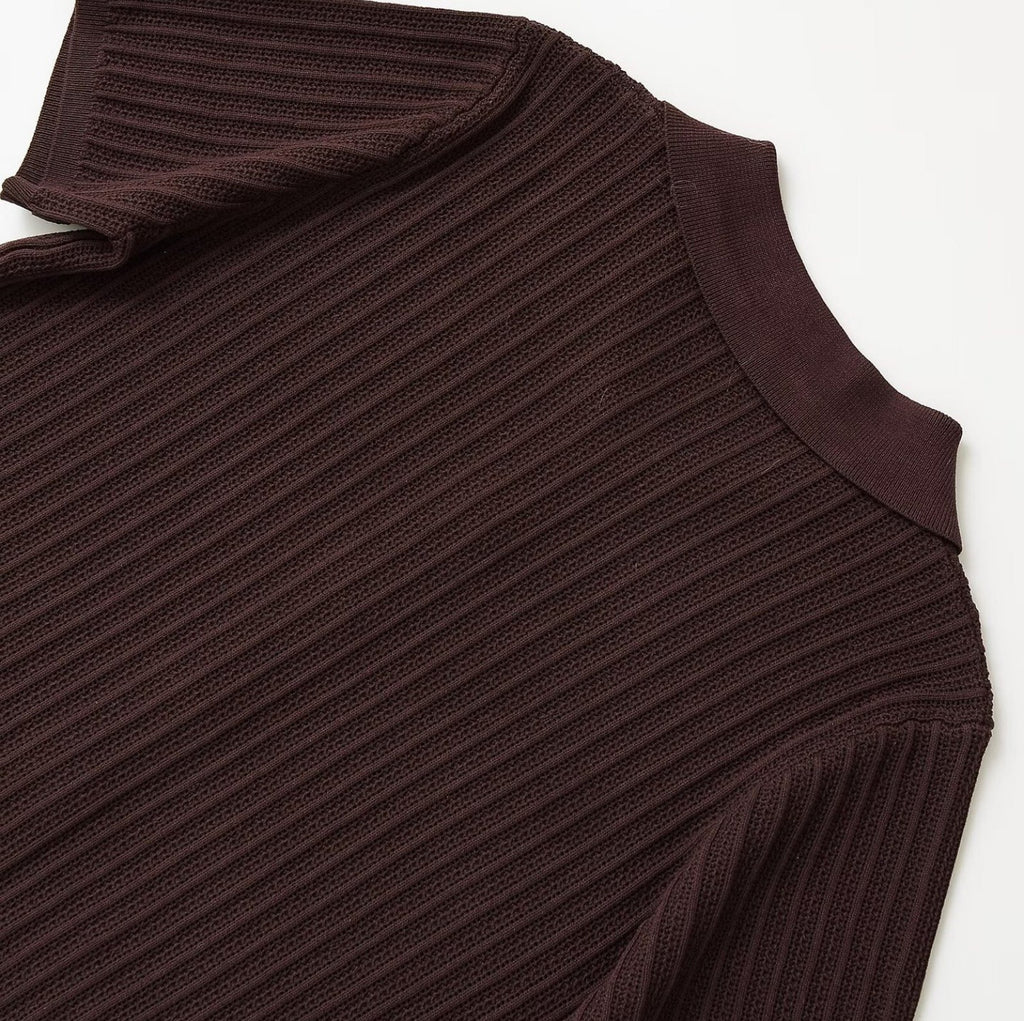 Women’s Dark Brown Knit Top & Pants Set